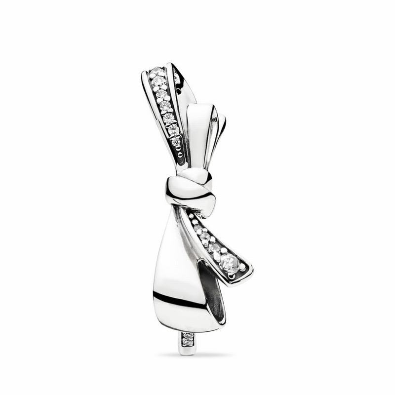 Pandora Brilliant Bow Stackable Ring Online NZ, Sterling Silver (801739-COA)